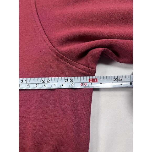 Scott Barber Men's L Large Mock Turtleneck Burgundy 100% Pima Cotton Knit - Picture 5 of 9